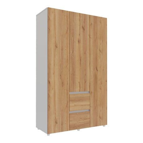 Closet Lemnos Duna y Blanco 120x200cm con Un Cajón y con Siete Compartimientos - CLOSETS | Bylmo