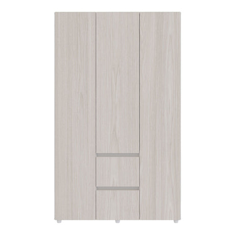 Closet Lemnos Niebla y Blanco 120x200cm con Un Cajón y con Siete Compartimientos - CLOSETS | Bylmo