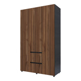 Closet Lemnos Gales y Wengue 120x200cm con Un Cajón y con Siete Compartimientos - CLOSETS | Bylmo