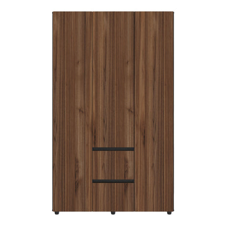 Closet Lemnos Gales y Wengue 120x200cm con Un Cajón y con Siete Compartimientos - CLOSETS | Bylmo