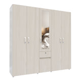 Closet Perla Niebla y Blanco 200x200cm con Un Cajón con Siete Compartimientos y con Espejo - CLOSETS | Bylmo