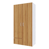 Closet Malabo Duna y Blanco 100x198cm con Dos Cajones y con Dos Compartimientos - CLOSETS | Bylmo