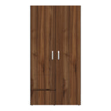 Closet Malabo Gales y Wengue 100x198cm con Dos Cajones y con Dos Compartimientos - CLOSETS | Bylmo