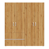 Closet Malabo Duna y Blanco 180x200cm con Dos Cajones y con Tres Compartimientos - CLOSETS | Bylmo