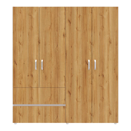 Closet Malabo Duna y Blanco 180x200cm con Dos Cajones y con Tres Compartimientos - CLOSETS | Bylmo