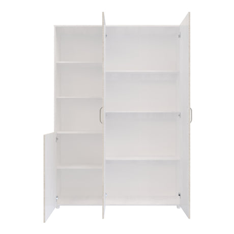 Closet Jazmin Blanco y Niebla 140x200cm sin Cajones y con Nueve Compartimientos - CLOSETS | Bylmo
