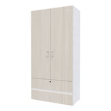Closet Tripoli Blanco y Niebla 100x200cm con Dos Cajones y con Dos Compartimientos - CLOSETS | Bylmo