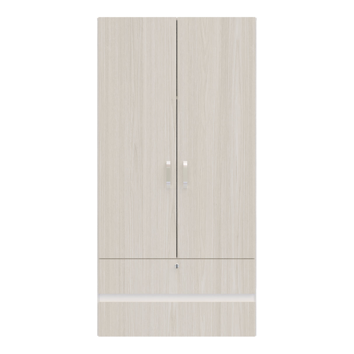 Closet Tripoli Blanco y Niebla 100x200cm con Dos Cajones y con Dos Compartimientos - CLOSETS | Bylmo