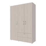 Closet Tripoli Blanco y Niebla 140x200cm con Dos Cajones y con Seis Compartimientos - CLOSETS | Bylmo