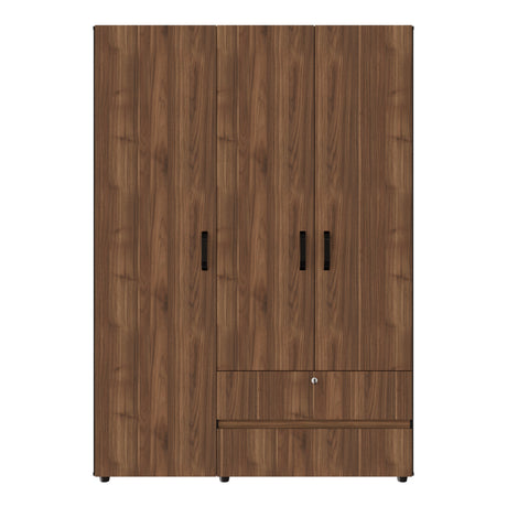 Closet Tripoli Wengue y Gales 140x200cm con Dos Cajones y con Seis Compartimientos - CLOSETS | Bylmo