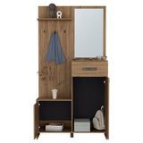 Recibidor Parker Fresno Europeo 99.5x191cm con Un Cajón y con Cinco Compartimientos - BIFES Y ARRIMOS | Bylmo