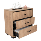 Cajonera Terra Macadamia 79.1x77cm de Tres Hileras con Tres Cajones - CAJONERAS Y COMODAS | Bylmo