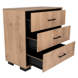 Cajonera Terra Macadamia 79.1x77cm de Tres Hileras con Tres Cajones - CAJONERAS Y COMODAS | Bylmo