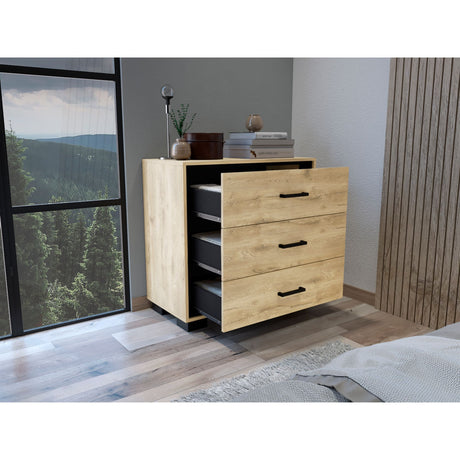 Cajonera Terra Macadamia 79.1x77cm de Tres Hileras con Tres Cajones - CAJONERAS Y COMODAS | Bylmo