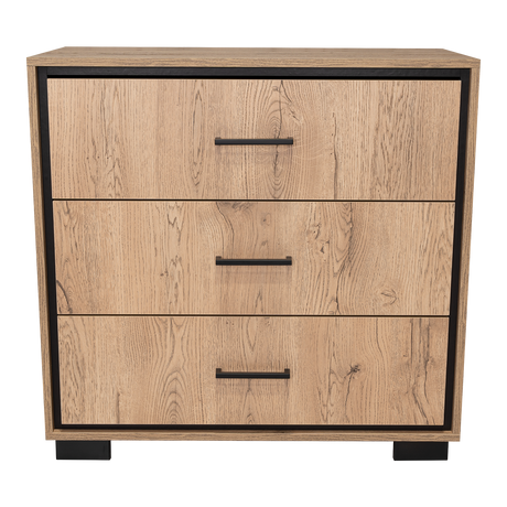 Cajonera Terra Macadamia 79.1x77cm de Tres Hileras con Tres Cajones - CAJONERAS Y COMODAS | Bylmo