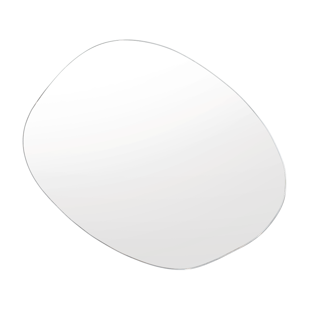 Espejo de Baño Saona Gris 64x50cm Asimetrico sin Marco - ESPEJOS DE BANHO | Bylmo