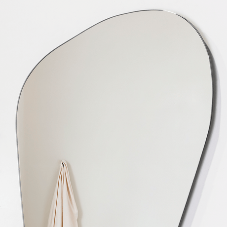 Espejo de Baño Baikal Gris 60x80cm Asimetrico sin Marco - ESPEJOS DE BANHO | Bylmo