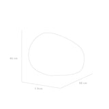 Espejo de Baño Tribeca Gris 88x46cm Asimetrico sin Marco - ESPEJOS DE BANHO | Bylmo