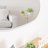 Espejo de Baño Tribeca Gris 88x46cm Asimetrico sin Marco - ESPEJOS DE BANHO | Bylmo