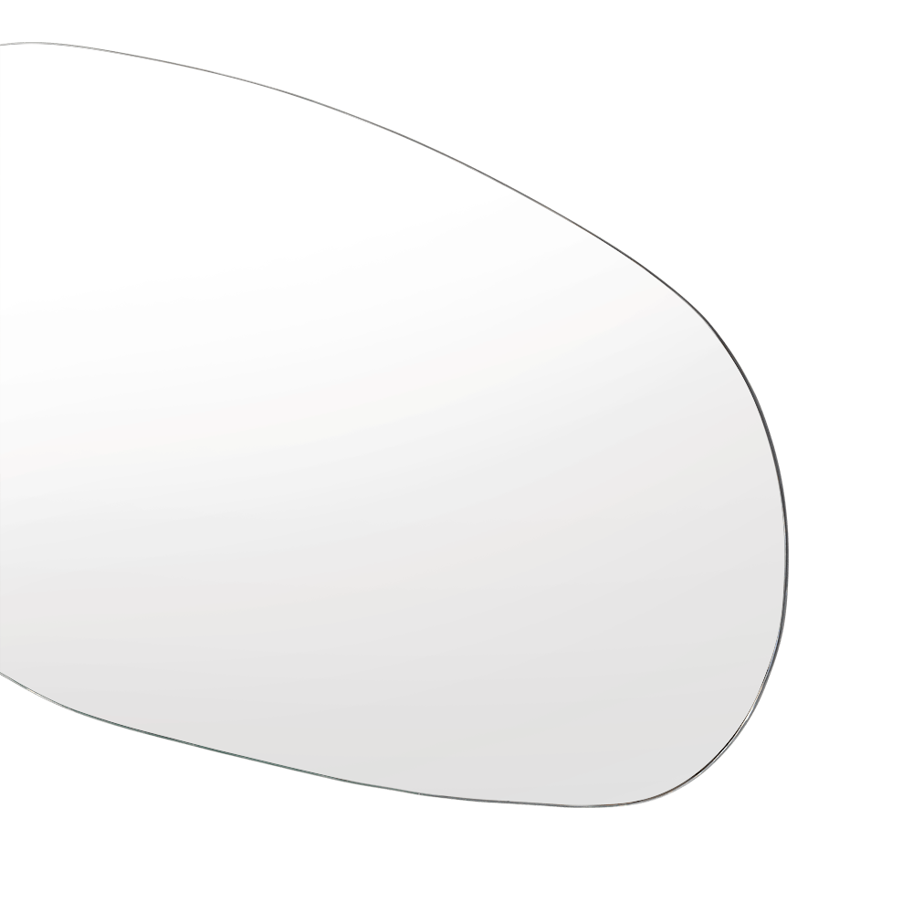 Espejo de Baño Tribeca Gris 88x46cm Asimetrico sin Marco - ESPEJOS DE BANHO | Bylmo