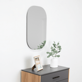 Espejo de Baño Nany Gris 43x68cm Rectangular sin Marco - ESPEJOS DE BANHO | Bylmo