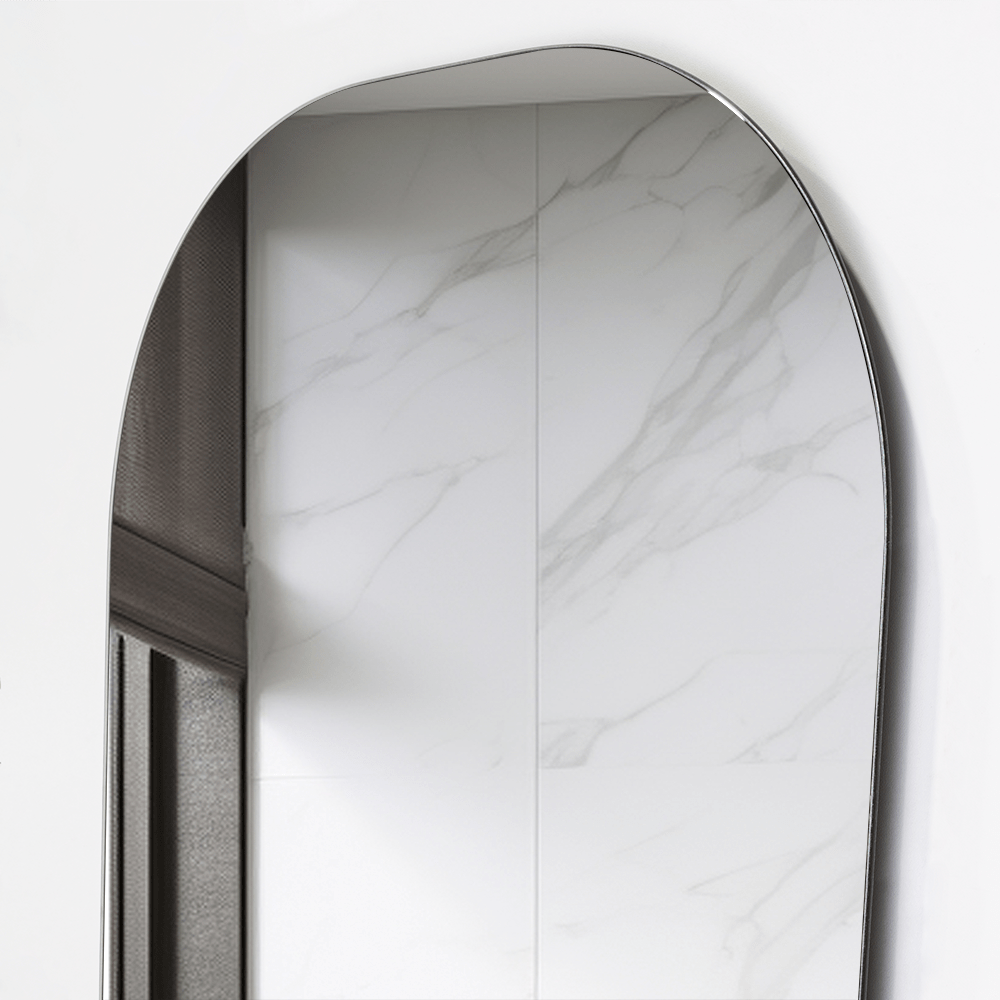 Espejo de Baño Nany Gris 43x68cm Rectangular sin Marco - ESPEJOS DE BANHO | Bylmo