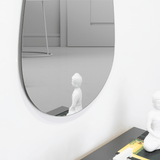 Espejo de Baño Luty Gris 45x70cm Asimetrico sin Marco - ESPEJOS DE BANHO | Bylmo