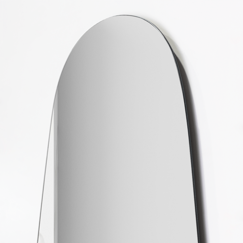 Espejo de Baño Luty Gris 45x70cm Asimetrico sin Marco - ESPEJOS DE BANHO | Bylmo