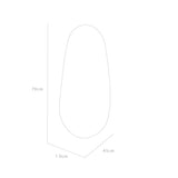 Espejo de Baño Luty Gris 45x70cm Asimetrico sin Marco - ESPEJOS DE BANHO | Bylmo