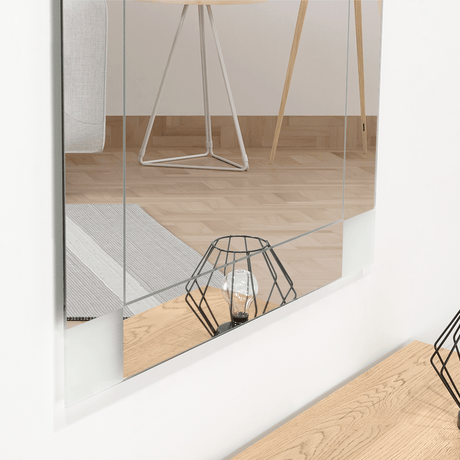 Espejo de Baño Yorlin Gris 60x80cm Rectangular sin Marco y con Sandblasting - ESPEJOS DE BANHO | Bylmo