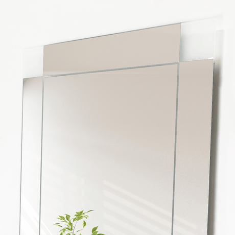 Espejo de Baño Yorlin Gris 60x80cm Rectangular sin Marco y con Sandblasting - ESPEJOS DE BANHO | Bylmo