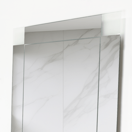 Espejo de Baño Yorlin Gris 60x80cm Rectangular sin Marco y con Sandblasting - ESPEJOS DE BANHO | Bylmo