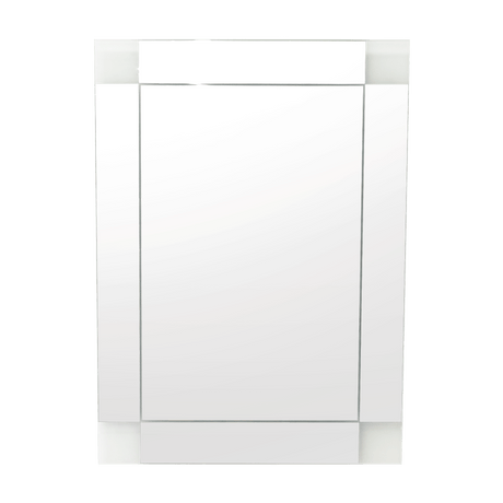 Espejo de Baño Yorlin Gris 60x80cm Rectangular sin Marco y con Sandblasting - ESPEJOS DE BANHO | Bylmo