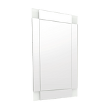 Espejo de Baño Yorlin Gris 60x80cm Rectangular sin Marco y con Sandblasting - ESPEJOS DE BANHO | Bylmo