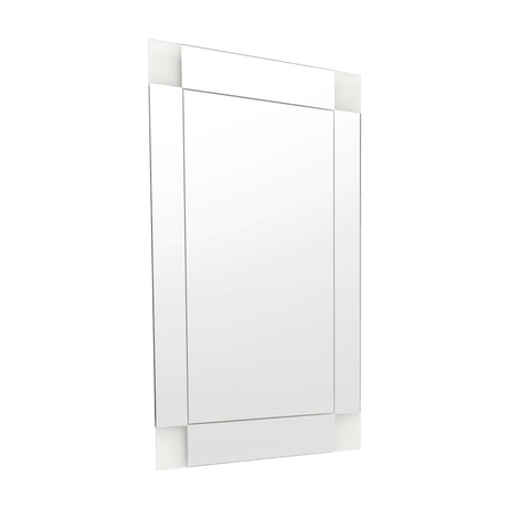 Espejo de Baño Yorlin Gris 60x80cm Rectangular sin Marco y con Sandblasting - ESPEJOS DE BANHO | Bylmo