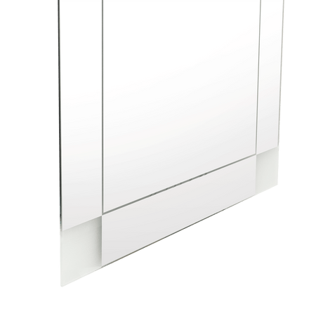 Espejo de Baño Yorlin Gris 60x80cm Rectangular sin Marco y con Sandblasting - ESPEJOS DE BANHO | Bylmo