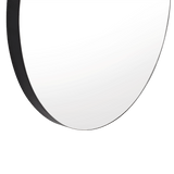 Espejo de Baño Persa 56 Negro y Gris 56x56cm Redondo con Marco En Madera - ESPEJOS DE BANHO | Bylmo