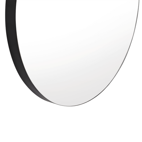 Espejo de Baño Persa 56 Negro y Gris 56x56cm Redondo con Marco En Madera - ESPEJOS DE BANHO | Bylmo