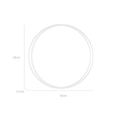 Espejo de Baño D58 Dorado y Gris 58x58cm Redondo con Marco Metalico - ESPEJOS DE BANHO | Bylmo