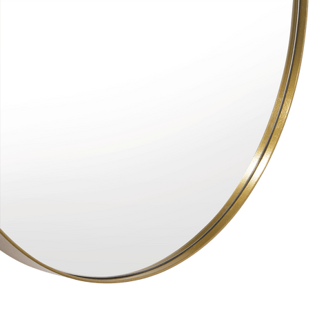 Espejo de Baño D58 Dorado y Gris 58x58cm Redondo con Marco Metalico - ESPEJOS DE BANHO | Bylmo