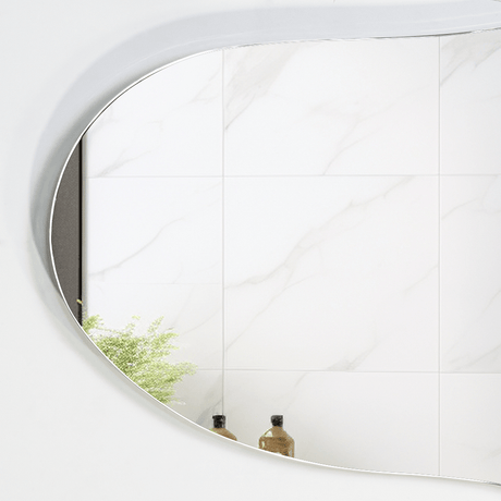 Espejo de Baño Aries Gris 150x60cm Asimetrico sin Marco - ESPEJOS DE BANHO | Bylmo