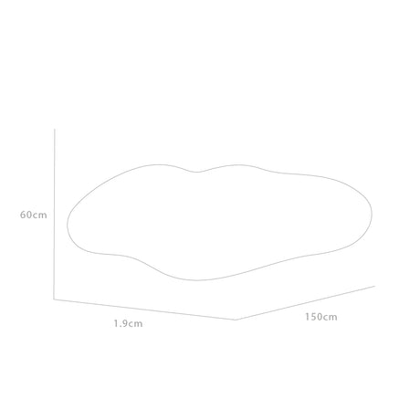 Espejo de Baño Aries Gris 150x60cm Asimetrico sin Marco - ESPEJOS DE BANHO | Bylmo