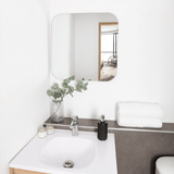 Espejo de Baño Lia Gris 60x60cm Cuadrado sin Marco - ESPEJOS DE BANHO | Bylmo