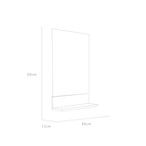 Espejo de Baño Lilo Duna y Gris 40x60cm Rectangular sin Marco - ESPEJOS DE BANHO | Bylmo