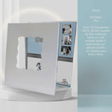 Álbum de Fotos Babyboy Blanco y Azul 24x32cm Argollado de Veinte Páginas - ALBUMES DE FOTOS | Bylmo