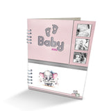 Álbum de Fotos Babygirl Blanco y Rosado 24x32cm Argollado de Veinte Páginas - ALBUMES DE FOTOS | Bylmo