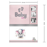 Álbum de Fotos Babygirl Blanco y Rosado 24x32cm Argollado de Veinte Páginas - ALBUMES DE FOTOS | Bylmo