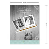 Álbum de Fotos Bodas Blanco y Azul 24x32cm Argollado de Veinte Páginas - ALBUMES DE FOTOS | Bylmo