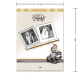 Álbum de Fotos bodas Blanco y Amarillo 24x32cm Argollado de Veinte Páginas - ALBUMES DE FOTOS | Bylmo