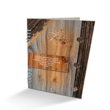 Álbum de Fotos Family Madera y Gris 24x32cm Argollado de Veinte Páginas - ALBUMES DE FOTOS | Bylmo